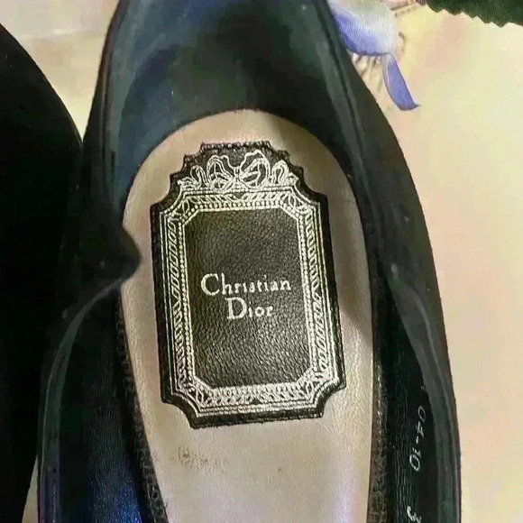 Dior Suede and alligator 5”Heels SIZE EU 38/USA 8 NO SCUFFS Pre-Owned - Picture 9 of 9